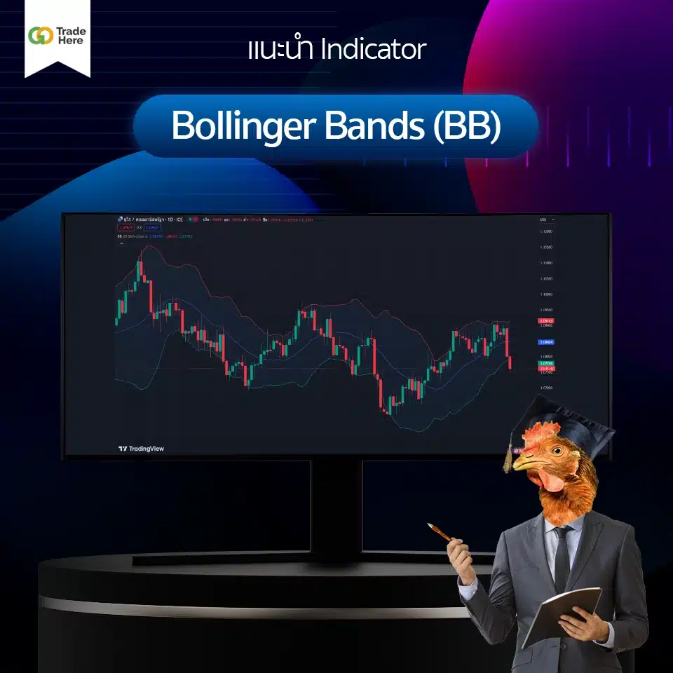 Indicator : Bollinger Bands (BB) อินดิเคเตอร์ (Indicator) ที่นิยมใช้ Bollinger Bands