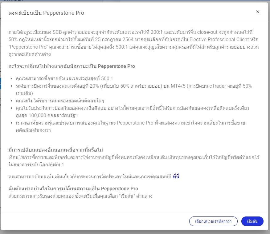 ขั้นตอนที่ 6 การเปิดบัญชี Pepperstone ขั้นตอนที่ 6 การเปิดบัญชี Pepperstone