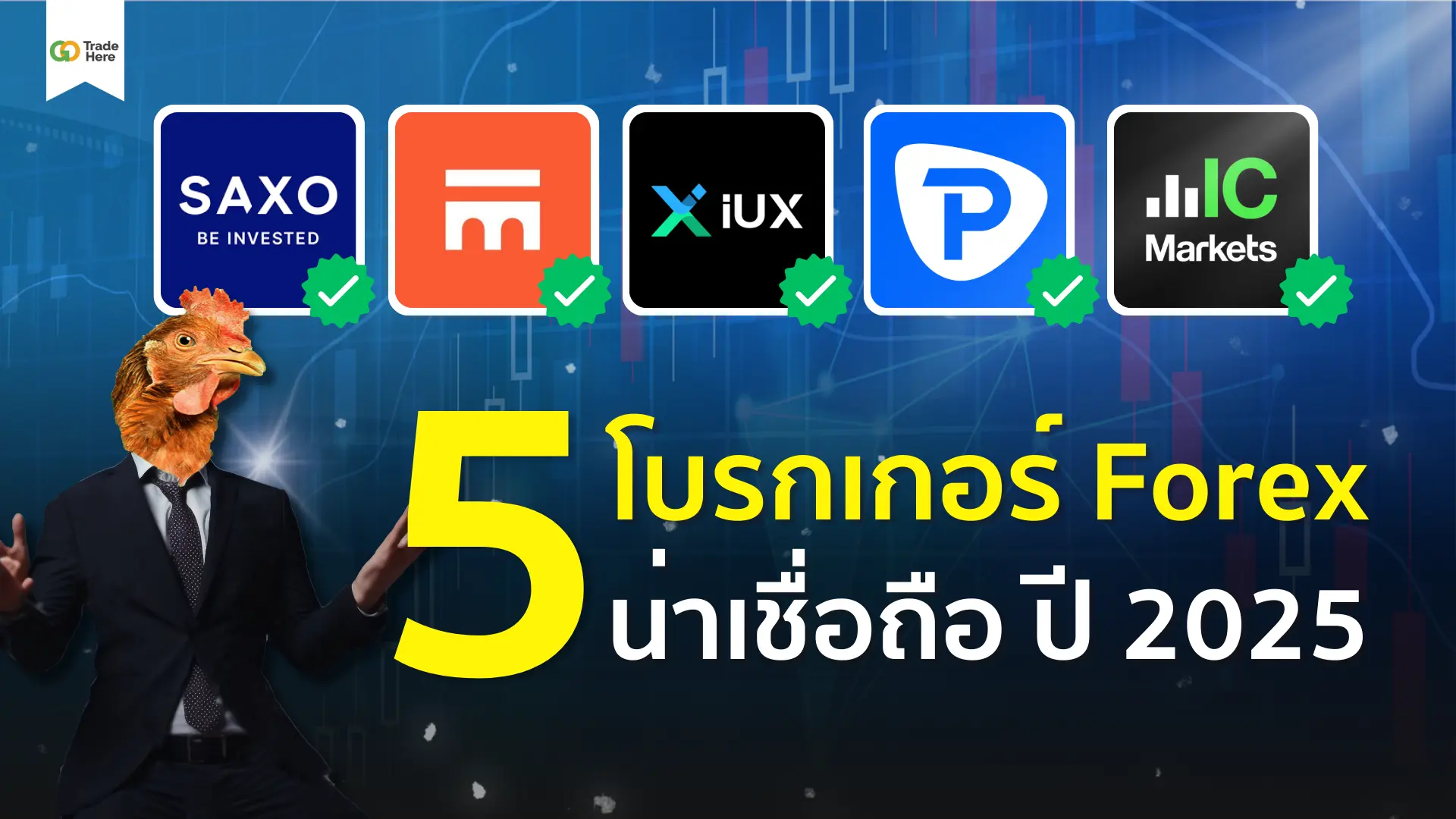 แนะนำ 5 โบรกเกอร์ Forex ที่น่าเชื่อถือสำหรับมือใหม่ ปี 2025