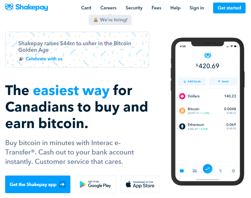 รีวิว shakepay รีวิว shakepay