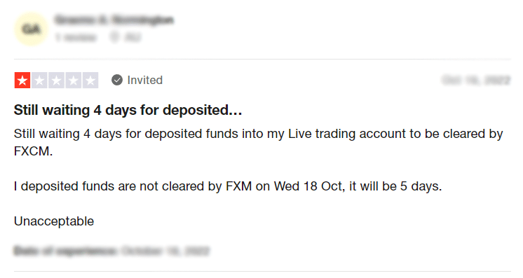 FXCM-trustpilot1 โบรกเกอร์ FXCM