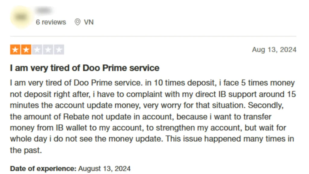 รีวิวจากผู้ใช้งานจริงโบรกเกอร์ Doo Prime คนที่ 3 รีวิวจากผู้ใช้งานจริงโบรกเกอร์ Doo Prime คนที่ 3
